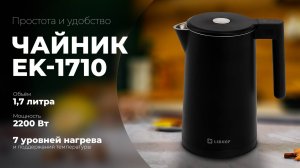 Электрочайник Libhof EK-1710 matte black