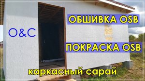 ОБШИЛ и ПОКРАСИЛ OSB каркасный сарай