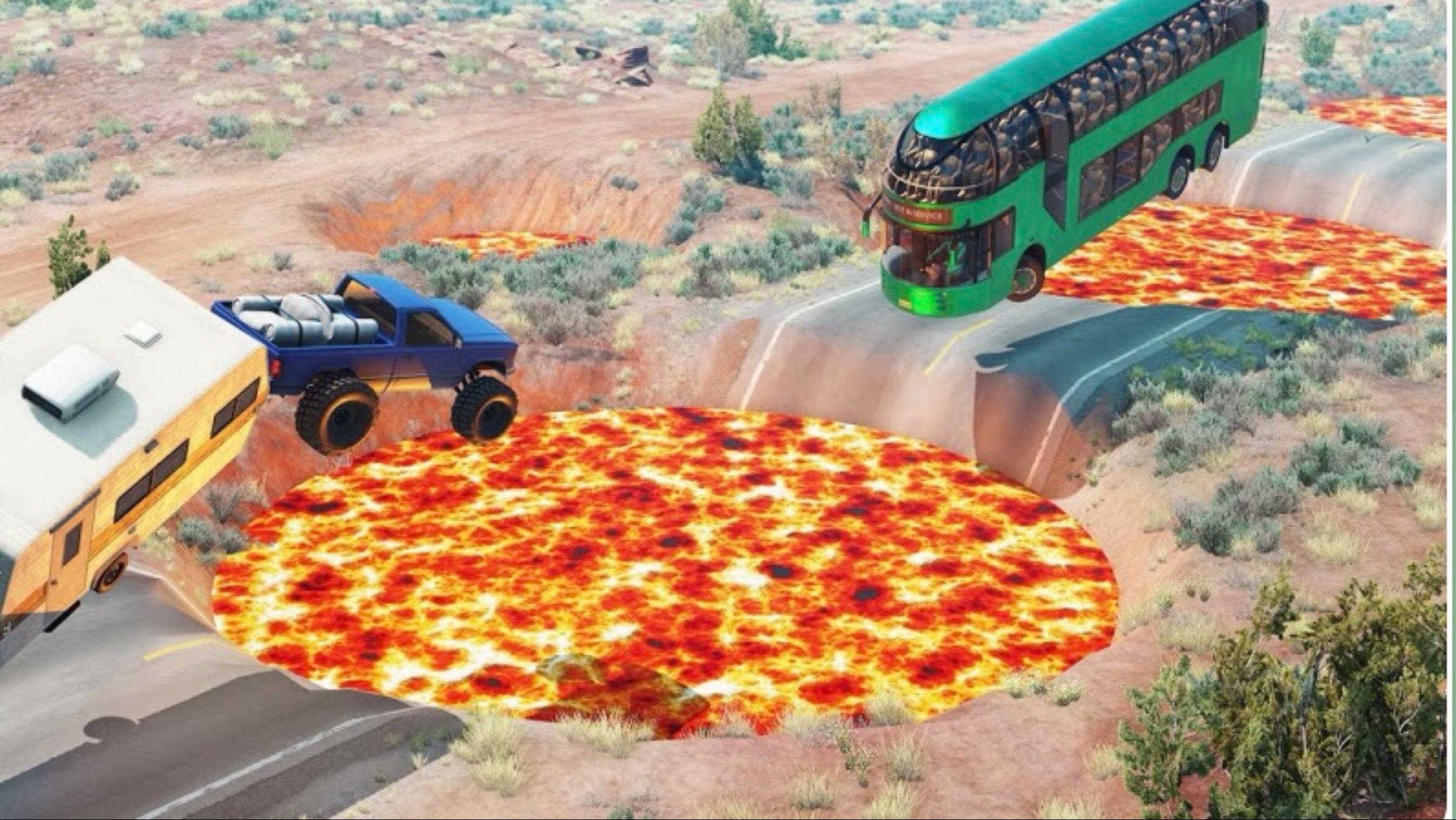 Лава🌋 против автомобилей смотреть онлайн