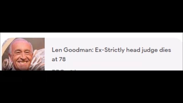 Len Goodman: Ex-Strictly head judge dies at 78 смотреть онлайн