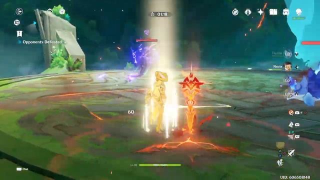 Genshin Impact Combat Demo (𝐖𝐨𝐫𝐥𝐝 𝐋𝐯𝐥 𝟓, 𝐀𝐑 𝟒𝟓): Furina + Navia + Dehya + Yaoyao