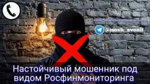 Настойчивый мошенник под видом Росфинмониторинга