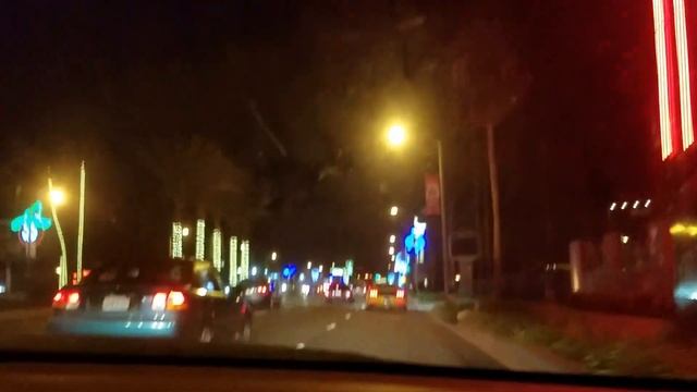 Retro Neon Halloween Lights Beach Blvd Knott's Berry Farm Scary Buena Park смотреть онлайн