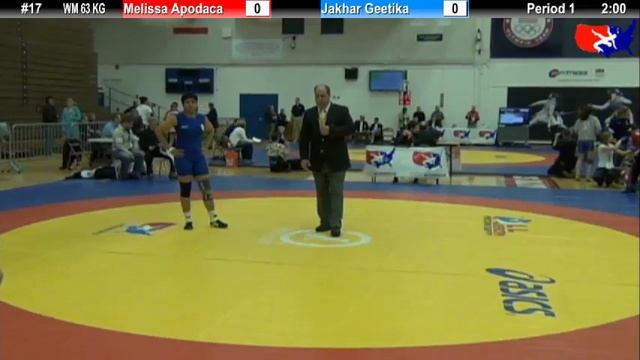 2012 DSMI WM 63 KG: Melissa Apodaca (NYAC) vs. Jakhar Geetika (India) смотреть онлайн