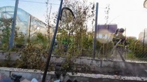 ПОЖАР НА ДАЧЕ, ГОРИТ ДОМ ДОТЛА И РУХНУЛ