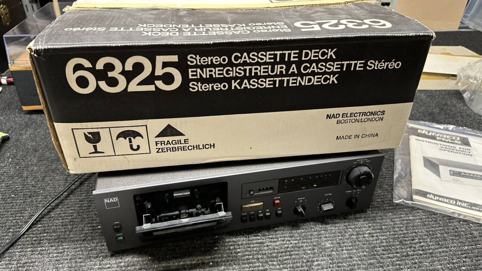 Кассетная дека NAD 6325-произведён в Китае-по лицензии-1988-1990 год