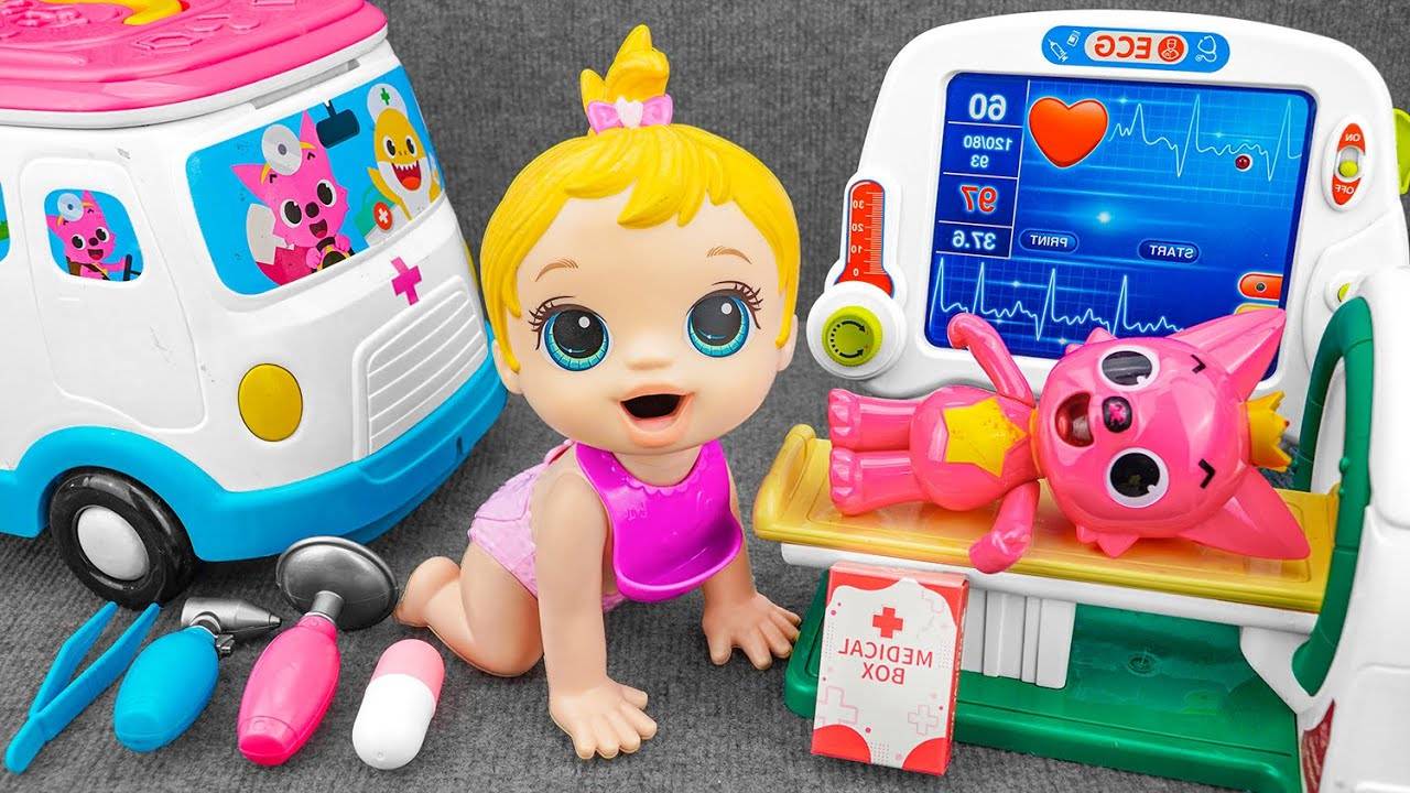 Мультики для девочек. 💞 Распаковки игрушек Pinkfong Doctor Toys. Мультики смотреть онлайн