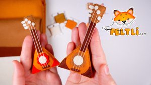 Мастер-класс Балалайка из фетр своими руками / Как сделать балалайку своими руками?