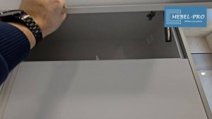 Обзор кухни с фасадами из Карбона (CARBON) от МЕБЕЛЬ-ПРО изготовленной на заказ в городе Новополоцк