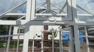 Теплица стеклянная 4x8м с перегородкой в Фоминском (141)