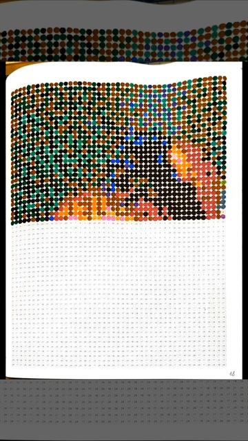 Mosaic color by numbers. Animal.