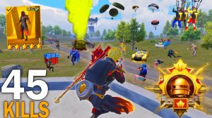 45 СОЛО УБИЙСТВ!😍 В 1 ИГРЕ НОВЫЙ МИРОВОЙ РЕКОРД В НОВОМ СЕЗОНЕ🥵 Pubg Mobile