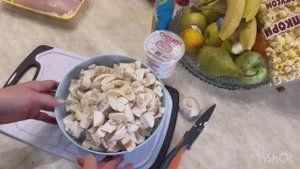 Вкусная Курица с шампиньонами . С грибами