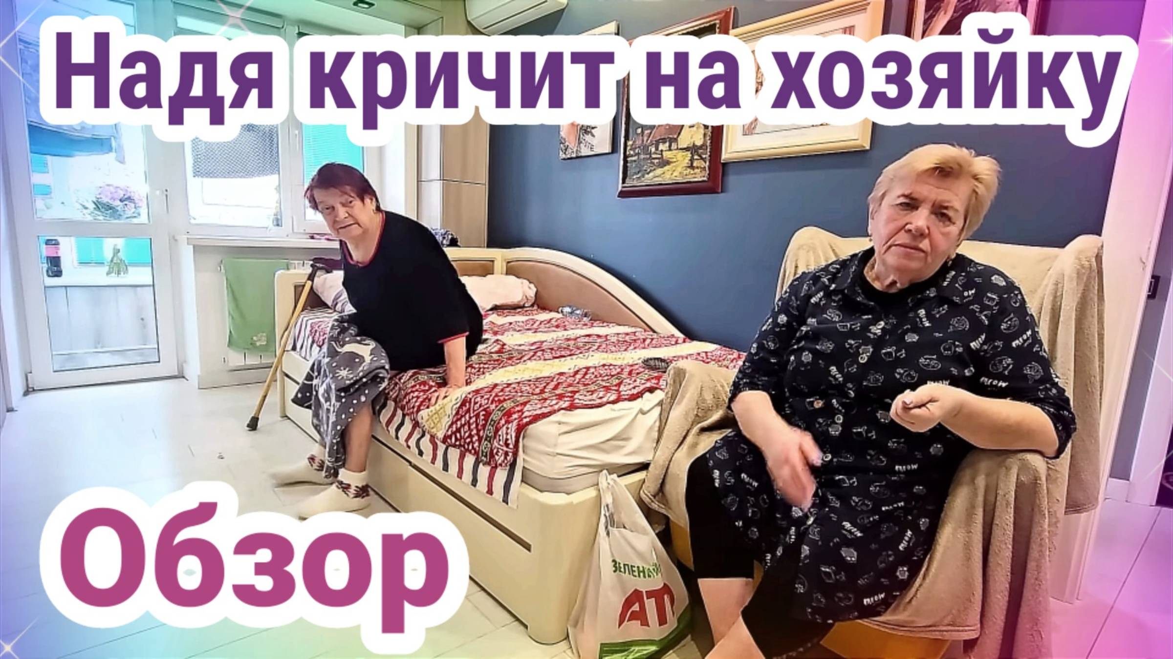 Обзор- Надя кричит на хозяйку