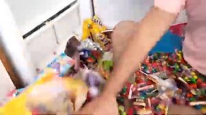 A LOT OF CANDY , refrigerator full of sweets