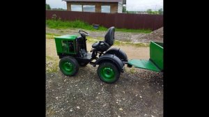 Фото сборки самодельного трактора.