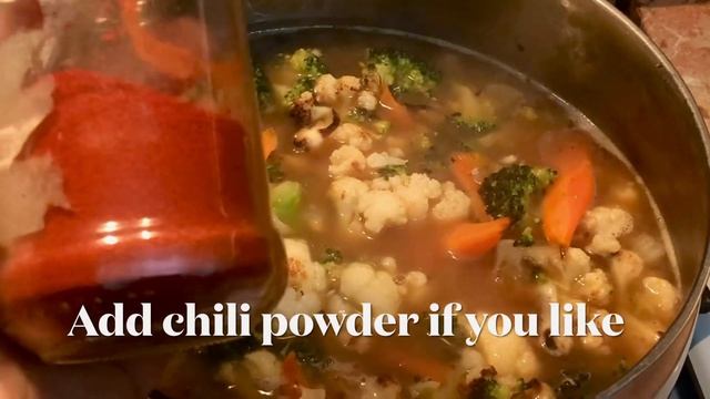 EASY Broccoli & Cauliflower with Sweet Potato Soup | Vegan Vegetarian Soup | D
