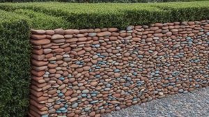 Забор из камней разнообразие материалов