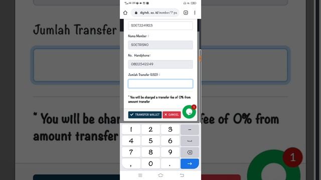 Cara Transfer Cash Wallet antar member EA 50 смотреть онлайн