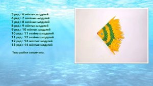 Модульное оригами «Рыбка». Мастер-класс