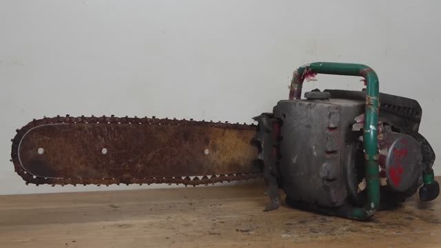 Полная реставрация и восстановление старой бензопилы!!! смотреть онлайн