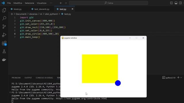 python 04 - g2d draw rect e draw circle смотреть онлайн