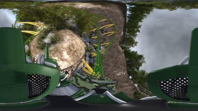 360 VIDEO | VR | Anaconda - Mack Launch Coaster POV - 4K | 60fps | 3D смотреть онлайн