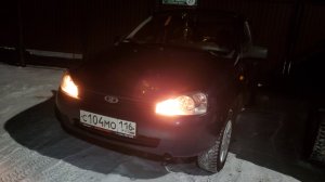 КАЛина НеCROSSотка. Улучшаем свет. Ставим лампы DAWNKNIGHT К7С 4300К и Реле ДХО 30% дальнего.