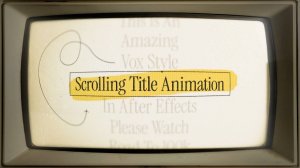 Создание анимации прокрутки текста в After Effects