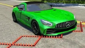 Реалистичные падения автомобиля с обрыва Мультфильмы для детей- Крушения BeamNG Drive #19