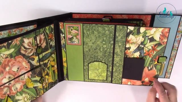 Walk Through of the Monster Album (CoolKatzCraft Ltd ) using Graphic 45 'Lost in Paradise' смотреть онлайн