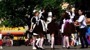 Schoolgirl Dance On Graduation