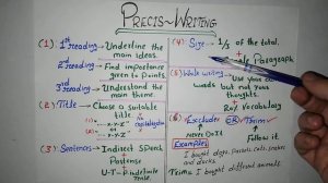 Precis writing for Css | Precis writing skills | Precis writing in English | Precis writing example