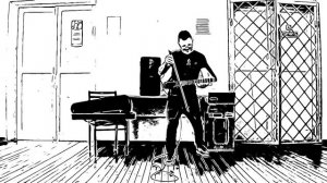 Ч\б. Репетиция. РиФ AC\DC "The Razors Edge" смычком...