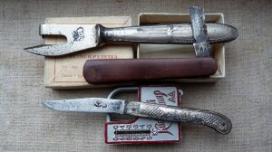 Редкий складной нож фабрики Теребин с сыновьями Коллекция ножей РИ и СССР