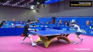 Fan Zhendong & Lin Shidong Training in Chengdu 8 | 2022 World Team Championships