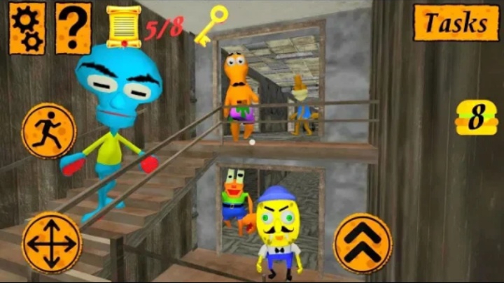 Sponge Neighbor's Hospital Gameplay Level 7 ПОДПИШИСЬ на мой канал