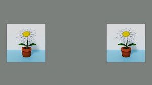 Перекрёстное стерео с движением. Цветочек.