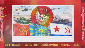 С  Днём Советской Армии
 и Военно-Морского Флота.