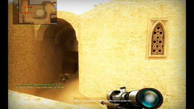 прострел на de_dust2 через дверь в headshot (St1mOoRoLL.`channeL) смотреть онлайн