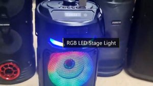 Hot sell ZQS4239 portable wireless bluetooth speaker with TWS function with colorful lights