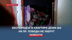 Госжилнадор сообщил, что уборка мусора из квартиры дома №6 на пр. Победы не входит в их компетенции