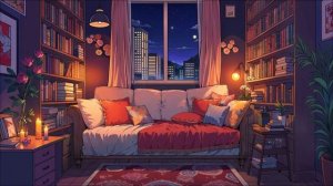 Книжный Уголок   Уютная lofi музыка для тихого чтения ночью