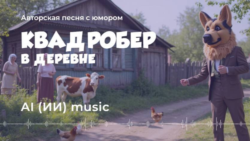 Квадробер в деревне (авторская песня) - AI music video