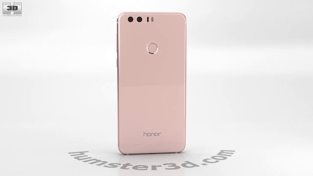Huawei Honor 8 Sakura Pink 3D model by 3DModels.org смотреть онлайн