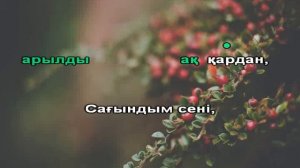 Сағындым сени караоке казакша Жұпар Садақбаева кавер