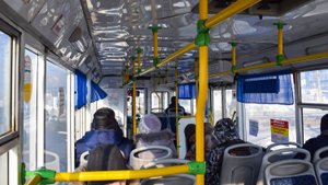 Троллейбус СТ-6217М-4136. Покатушки по Барнаулу.