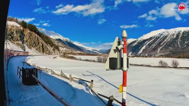 🇨🇭 Из Санкт-Морица в Давос - Поездка на Самом Красивом Поезде Швейцарии