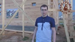 Просторный двухэтажный дом из бруса. 10 декабря 2015