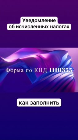 Форма по КНД 1110355. Как правильно заполнить. mp4